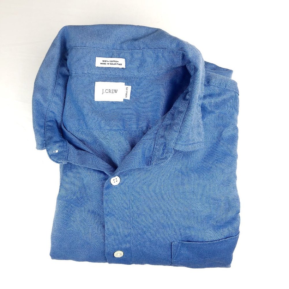 J Crew Large Blue (16-17) Casual Button Down Shirt
